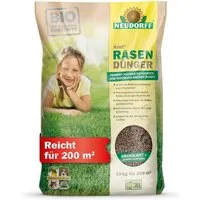Neudorff Rasendünger Azet Bio RasenDünger für 200 m² - 10 kg, sorgt für eine dichte, grüne und strapazierfähige Rasenfläche, mit 6 Monaten Langzeitwirkung, auch für mährobotergepflegte Rasenflächen geeignet