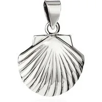 NKlaus Kettenanhänger 22x20mm Kettenanhänger Muschel Testa 925 Silber maritimes Design Kette