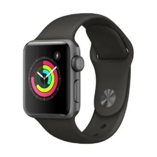 Apple Watch Series 3 [GPS inkl. Sportarmband grau] 38mm Aluminiumgehäuse spacegrau