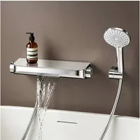 doporro Wannenarmatur Badewannenarmatur mit Handbrause Armatur mit Dusche Oryntex-03