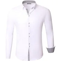 Reslad Langarmhemd Reslad Herren Hemd Medford Langarm RS-7117 (1-tlg., Herrenhemd) Männer Hemd mit Muster gestreifte Knopfleiste & Manschette