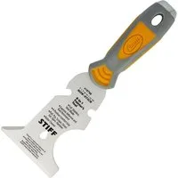 CLAUSS Multifunktionsspachtel Profi Spachtel 8-in-1 Malerwerkzeug Antihaft Titanium mit Softgrip Titanium Antihaftbeschichtung