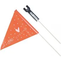 XLC Fahrradkindersitz XLC Sicherheitswimpel XLC SF-C01 zweiteilig, weiß/orange, "Love Cyclin