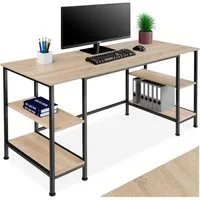 tectake Schreibtisch Computer-Schreibtisch (1-St., 1 tlg), Geradlinig designter Schreibtisch im typischen Industrie-Stil