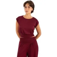 Smilodox T-Shirt Jorina, Crop Top Damen, Loose Fit, ärmellos, Basic, Gym & Freizeit Crop, Loose Fit, Rundhals, luftig, weich