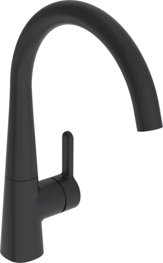 Hansa Küchenarmatur HANSADESIGNO Style 5101, Matt-Schwarz, 5101228333 5101228333
