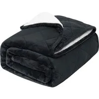 Woltu Gewichtsdecke, Bezug: Flanell Sherpa, Therapiedecke, Schwere Decke aus Flanell Sherpa