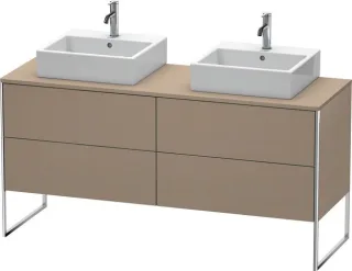 Duravit XSquare Konsolenwaschtischunterbau bodenstehend Leinen Matt 1600x548x778 mm - XS4927B7575 XS4927B7575