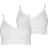 Jockey Bralette Seamfree Stretch (2er Pack) Ohne Seitennähte, Breites Unterbrustband, V-Ausschnitt