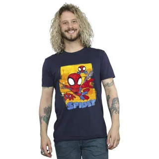 Marvel - "Spidey And His Amazing Friends" T-Shirt für Herren (Marineblau)