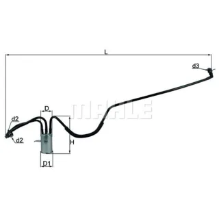 Mahle Kraftstofffilter Chrysler Voyager KL553