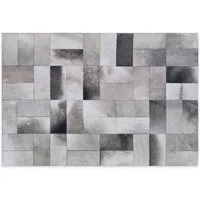 DomDeco Teppich Print-Teppich TABEA Grau, 160 x 230 cm, rechteckig