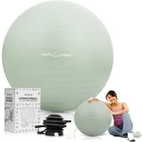 Body & Mind Gymnastikball Fitnessball Gymnastikball Yoga Pilates Ball Anti-Burst mit Pumpe