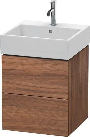 Duravit L-Cube Waschtischunterbau wandhängend Nussbaum Matt 484x459x544 mm - LC627407979 LC627407979