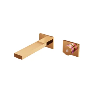 Steinberg Serie 390 iFlow - Vollelektronische Wand-Waschtisch-Armatur, Roségold 390 1816 RG