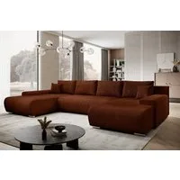 PROMETO Möbel Ecksofa Credo Ecksofa U-Form, mit Schlaffunktion und Bettkasten, U-Form Couch