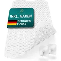 Delluxia Wanneneinlage Badewannenmatte rutschfest für Kinder & Erwachsene, B: 40 cm, L: 100 cm, inkl. Aufhängung, geruchsfrei, schimmelfrei, ohne Weichmacher