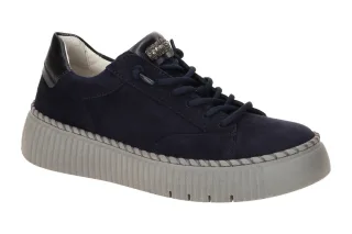 Gabor 73.243 - Sneaker Halbschuhe Damen Atlantic / Night Blue Fu?bett aus Ech...