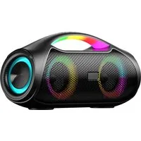 JTC-24 LED Bluetooth BoomBox30, 30W Stereo, RGB LED Beleuchtung Portable-Lautsprecher (30 W, 30 Watt Stereo Sound, Bluetooth, USB, AUX, microSD, LED Beleuchtung)