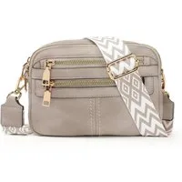 TAN.TOMI Schultertasche Umhängetasche Damen Mittelgroß tasche mit Weich Breiter Gurt, Damen Handtasche mit Verstellbarer Schulterriemen