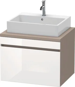 Duravit DuraStyle Konsolenwaschtischunterbau wandhängend Weiß & Basalt Hochglanz & Matt 700x548x512  DS531102243