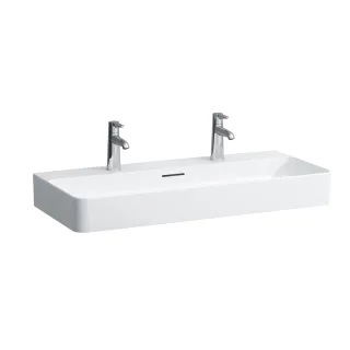 LAUFEN Aufsatzwaschtisch VAL 2 HL, mit Überlauf 950x420 , geschliffen weiß matt, H8162877571071 H8162877571071