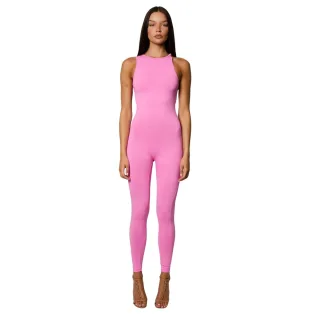 Honeyz - Jumpsuit für Damen, Schmal, Ärmellos (Pink)