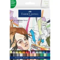 Faber-Castell Künstlerstift Faber-Castell Sketch Marker - Goldfaber - 24er Etui