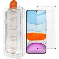 Wigento Displayschutzglas Easy Install für Xiaomi Poco X8 Pro Montage 3D H9 Schutz Hartglas für Xiaomi Poco X8 Pro, Selbstmontage Ausrichtungsgehäuse