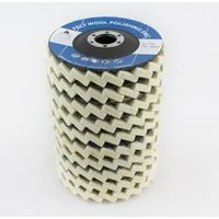 Falon-Tech Polierscheibe Polierscheibe Filzscheibe 125 mm Schwabbelscheibe 6mm 10 Stk., (10 St)