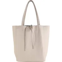 MIRROSI Shopper aus Echtleder / Wildleder, Made in Italy, Henkeltasche Tasche (Einkaufstasche in vielen trendigen Farben), Tragetasche (38x38x16cm) mit Stauraum A4 Ordner