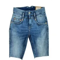 Herrlicher Stretch-Jeans HERRLICHER PITCH HI BIKE SHORTS Reused Denim retro blue 5238-RD100-004