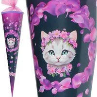 Herlitz Schultüte 70 cm Mädchen veredelt Kitten Blossom Dance