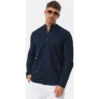 Indicode Langarmhemd Herren INRaffi Herrenhemd Langarm mit Brusttasche und Kentkragen