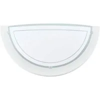 EGLO LED Wandleuchte PLANET 1 Wandlampe 1 flammig, aus Metall und Glas, Lampe, ohne Leuchtmittel, Wandleuchte, Wandbeleuchtung aus Metall und Glas, Lampe, E27 Fassung