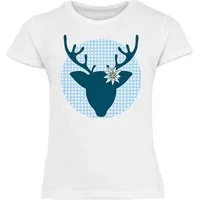 Shirtracer T-Shirt Hirsch Reh Hirschgeweih Mode für Oktoberfest Kinder Outfit