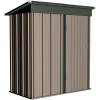 UDPATIO Gartenhaus Metall Gartenhaus 162x92x180cm für den Außenbereich, BxT: 92x162 cm