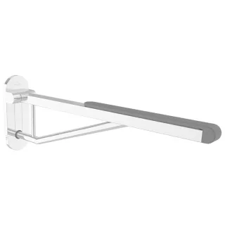 Villeroy und Boch Vicare Desing Klappgriff 92171761 75 cm, Edelstahl verchromt, mit Auflage und Aushängemechanismus