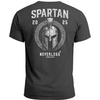 Neverless Print-Shirt Herren T-Shirt Backprint Sparta Helm Krieger Fitness Training & mit Print