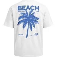 Neverless Oversize-Shirt Herren T-Shirt - Beach Club Palme - Oversized Relaxed Fit Sommer mit Print
