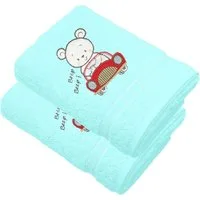 Lashuma Neugeborenen-Geschenkset (Set, 2-tlg) Frottee Babyhandtücher für Jungen blau 50x90 cm
