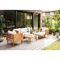 Primaster Gartenlounge-Set Primaster Gartenmöbel-Set Minori Akazienholz, Witterungsbeständig