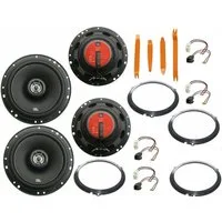 DSX JBL Set für Ford Ka RU8 08-16 Tür vorn Seitenteil hinten Bügel Auto-Lautsprecher (140 W)