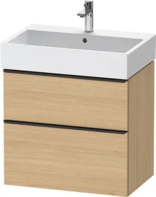 Duravit D-Neo Waschtischunterbau wandhängend Natur Eiche Matt 684x442x625 mm - DE43720BD300000 DE43720BD300000