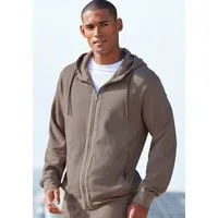 AUTHENTIC LE JOGGER Kapuzensweatjacke Sweatjacke mit Eingrifftaschen aus Baumwoll-Mix