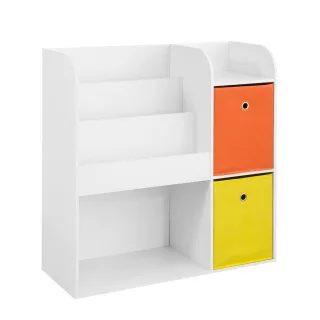 SoBuy Kinderregal, Weiß, Holzwerkstoff, 89x88x35 cm, Kinder- & Jugendzimmer, Kindermöbel, Kinderregale