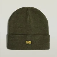 G-STAR Beanie Effo Long Beanie mit Aufnäher vorn