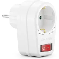 deleyCON deleyCON Steckdosenadapter Indoor 1x Schutzkontakt-Buchse Stromadapter