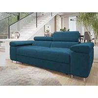 MIRJAN24 Sofa Torezio 2 Cord, Einstellbare Kopfstützen, 198x102x70-90 cm