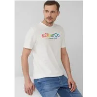 s.Oliver Kurzarmshirt T-Shirt T-Shirt mit Pride-Motiv